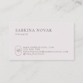 モダンシンプルセラピスト 名刺 (裏面)