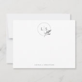 モダンシンプルセリフ単行文房具 ノートカード (正面)