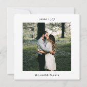 モダンシンプルタイプライター シーズンカード (正面)