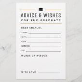 モダンシンプルタイポグラフィアドバイス&ウィッシュ (正面)