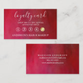 モダンシンプルタイポグラフィエレガントロイヤリティカード 名刺 (正面/裏面)