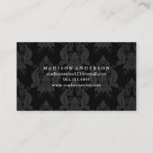 モダンシンプルタイポグラフィエレガントロイヤリティカード 名刺 (裏面)