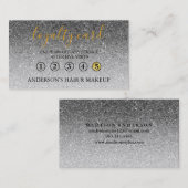 モダンシンプルタイポグラフィエレガントロイヤリティカード 名刺 (正面/裏面)