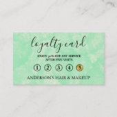 モダンシンプルタイポグラフィエレガントロイヤリティカード 名刺 (正面)