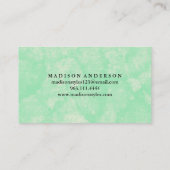 モダンシンプルタイポグラフィエレガントロイヤリティカード 名刺 (裏面)