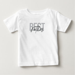 モダンシンプルタイポグラフィカッコいいの最高の ベビーTシャツ