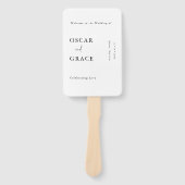 モダンシンプルタイポグラフィ結婚ズ ハンドファン (正面)