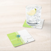 モダンシンプルタイポグラフィ スクエアペーパーコースター (インサイチュ)