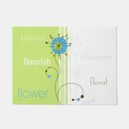 モダンシンプルタイポグラフィ ドアマット