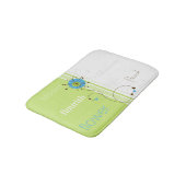 モダンシンプルタイポグラフィ バスマット (アングル)