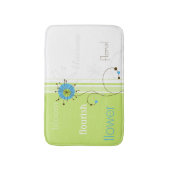 モダンシンプルタイポグラフィ バスマット (正面縦)