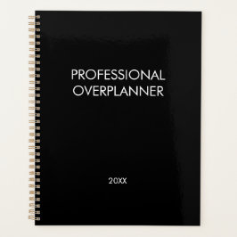 モダンシンプルタイポグラフィ プロフェッショナル ブラック プランナー手帳
