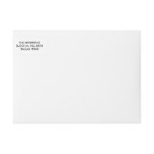 モダンシンプルタイポグラフィ ラップアラウンドラベル (正面)