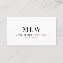 モダンシンプルタイポグラフィ 名刺