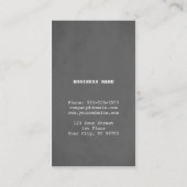 モダンシンプルテクスチャグレーブルーコンサルタント 名刺 (裏面)