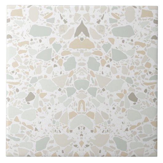 モダンシンプルテルラッツォホワイトタイル タイル (正面)