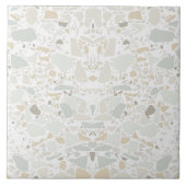 モダンシンプルテルラッツォホワイトタイル タイル (正面)