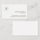 モダンシンプルテンプレートのアップロード 名刺 (正面/裏面)