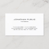 モダンシンプルテンプレートプロフェッショナルセミグロス 名刺 (裏面)