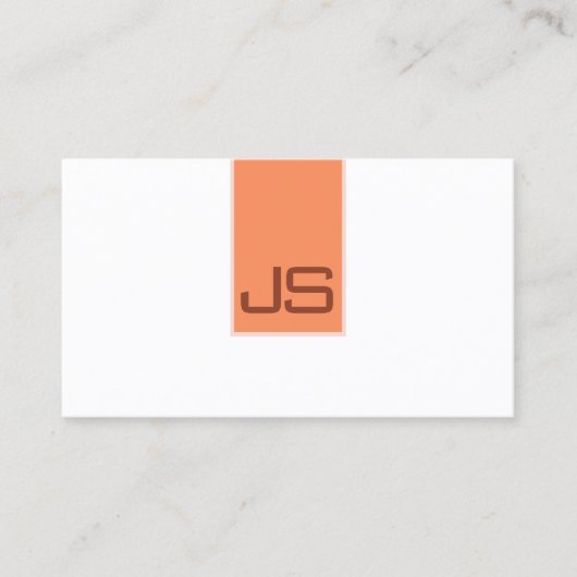 モダンシンプルテンプレートモノグラムエレガントビジネスC 名刺 (正面)