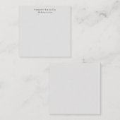 モダンシンプルディム灰色プロフェッショナルミニマリスト ノートカード (正面/裏面)