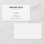 モダンシンプルデザインエレガントテンプレートパーソナライズされた 名刺 (正面/裏面)