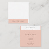 モダンシンプルデザインテンプレートプロフェッショナルスタイリッシュ スクエア名刺 (正面/裏面)