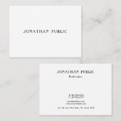 モダンシンプルデザインテンプレートプロフェッショナル 名刺 (正面/裏面)