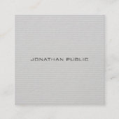 モダンシンプルデザインプロフェッショナルエレガントテンプレート スクエア名刺 (正面)