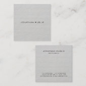 モダンシンプルデザインプロフェッショナルエレガントテンプレート スクエア名刺 (正面/裏面)