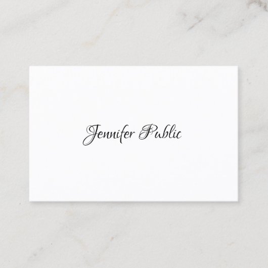 モダンシンプルデザインプロフェッショナルエレガントテンプレート 名刺 (正面)