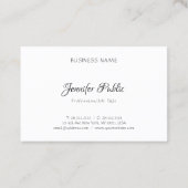 モダンシンプルデザインプロフェッショナルエレガントテンプレート 名刺 (裏面)