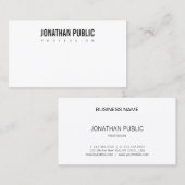 モダンシンプルデザインプロフェッショナルプレーンエレガント 名刺 (正面/裏面)