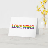 モダンシンプルデザイン愛鮮やか勝ち カード (黄色い花)