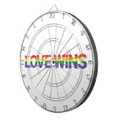 モダンシンプルデザイン愛鮮やか勝ち ダーツボード (正面右)