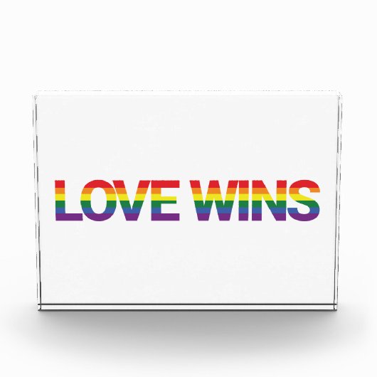 モダンシンプルデザイン愛鮮やか勝ち フォトブロック (正面)