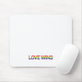 モダンシンプルデザイン愛鮮やか勝ち マウスパッド (マウス)