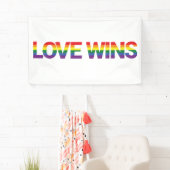 モダンシンプルデザイン愛鮮やか勝ち 横断幕 (インサイチュ)