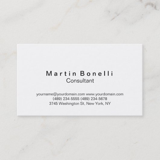 モダンシンプルトレンディーコンサルタント名刺 名刺 (正面)