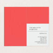 モダンシンプルトレンディー 名刺 (外部フラット)