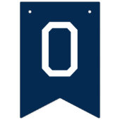 モダンシンプルネイビーブルー卒業 バンティングフラッグ (第2の旗)