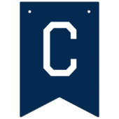 モダンシンプルネイビーブルー卒業 バンティングフラッグ (第1の旗)