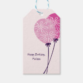 モダンシンプルハッピーバースデー ギフトタグ (正面)