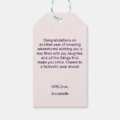 モダンシンプルハッピーバースデー ギフトタグ (裏面)