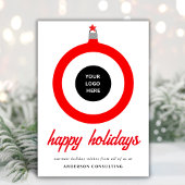 モダンシンプルハッピーホリデイズビジネス シーズンカード