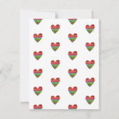 モダンシンプルハートスクリプトノートカード ノートカード (裏面)