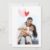 モダンシンプルハートバレンタインデー シーズンカード (正面)