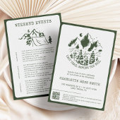 モダンシンプルバチェロレッテ週末 招待状