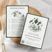 モダンシンプルバチェロレッテ週末 招待状