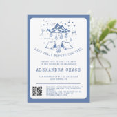 モダンシンプルバチェロレッテ週末 招待状 (スタンド正面)